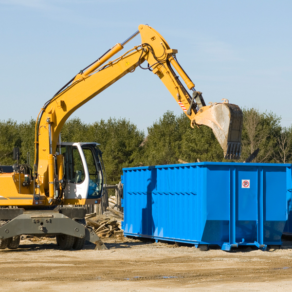 are there any restrictions on where a residential dumpster can be placed in Enon Valley